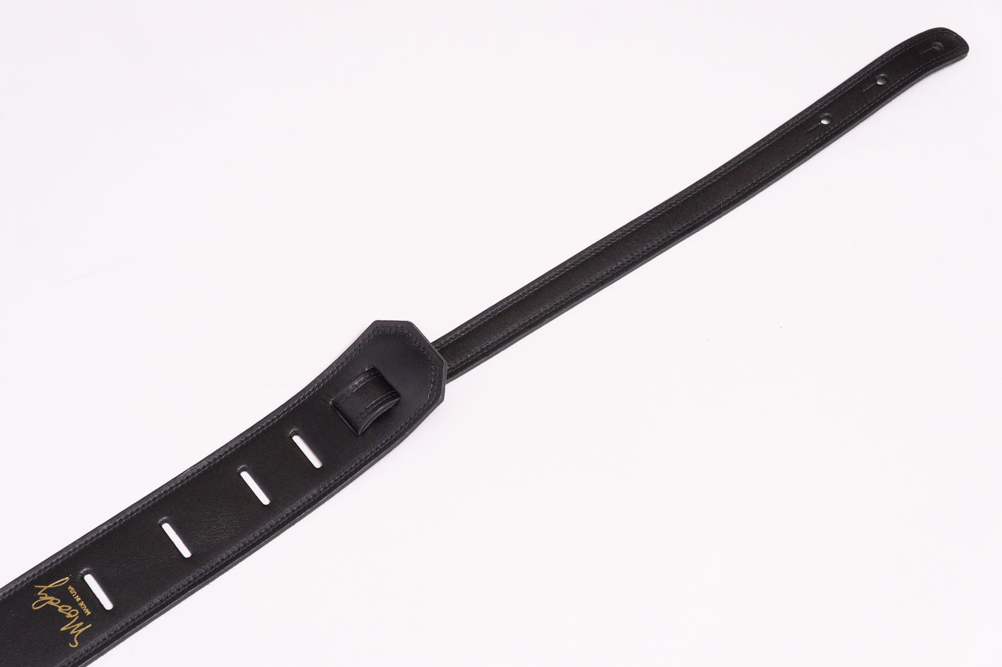 【new】Moody Straps / 2.5 Inch Black / Black Leather Standard Tail【GIB Yokohama】