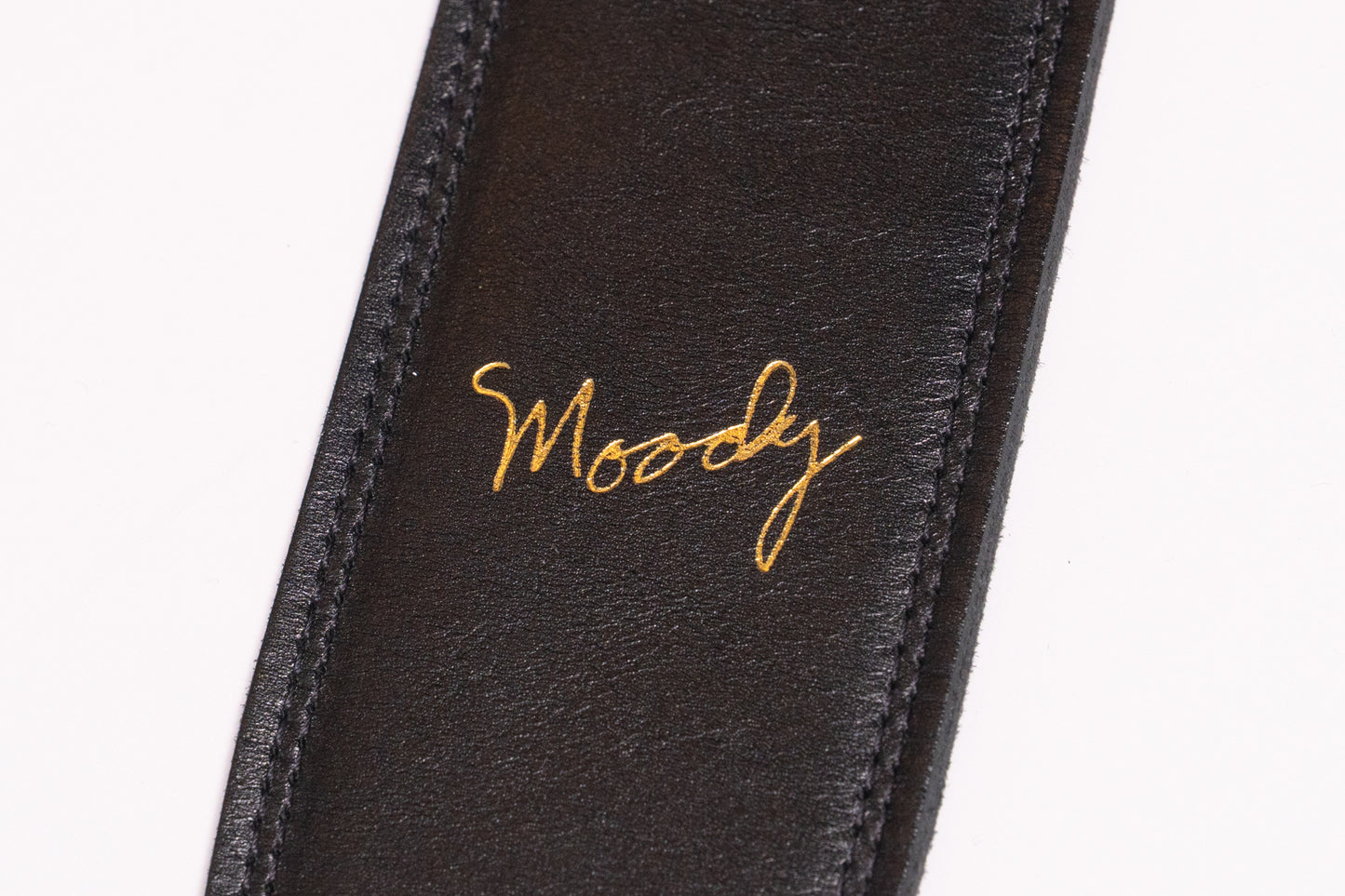 【new】Moody Straps / 2.5 Inch Black / Black Leather Standard Tail【GIB Yokohama】
