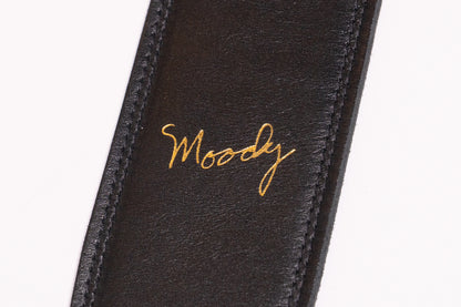 【new】Moody Straps / 2.5 Inch Black / Black Leather Standard Tail【GIB Yokohama】