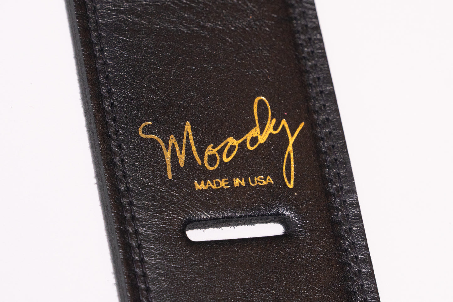 【new】Moody Straps / 2.5 Inch Black / Black Leather Standard Tail【GIB Yokohama】