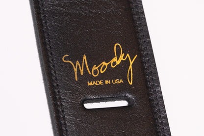 【new】Moody Straps / 2.5 Inch Black / Black Leather Standard Tail【GIB Yokohama】