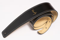 【new】Moody Straps / 2.5 Inch Black/Cream Leather Standard Tail【GIB Yokohama】