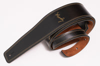【new】Moody Straps / 2.5 Inch Black/Tobacco Suede Standard Tail【GIB Yokohama】