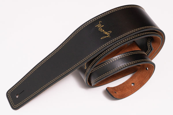 【new】Moody Straps / 2.5 Inch Black/Tobacco Suede Standard Tail【GIB Yokohama】