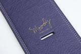 【new】Moody Straps / 4.0 Inch Violet/Cream Leather Standard Tail 【GIB横浜】