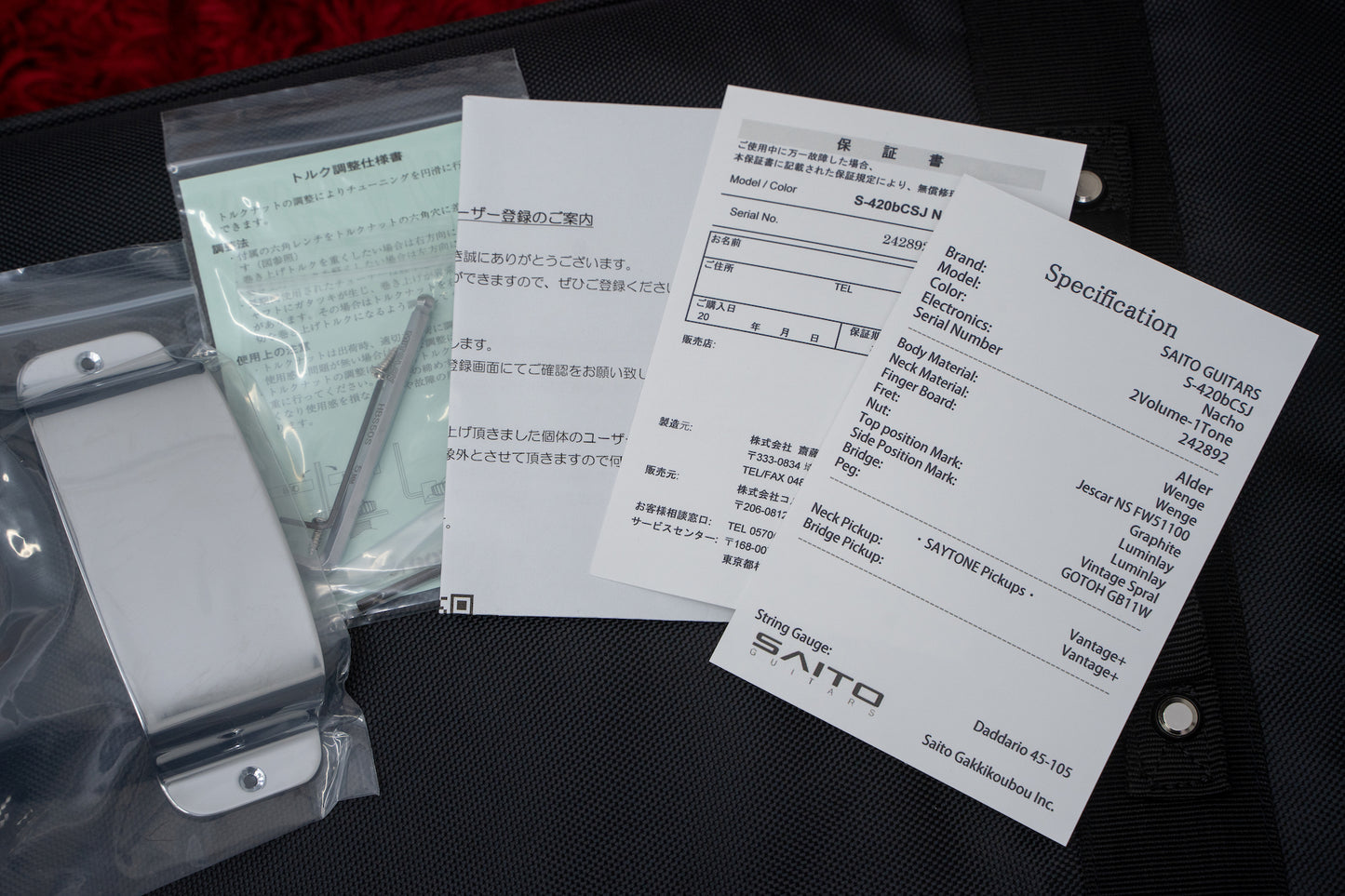 【new】SAITO Guitars / S-420BCSJ  ALD WENGE NACHO 3.960kg #242892【GIB Yokohama】