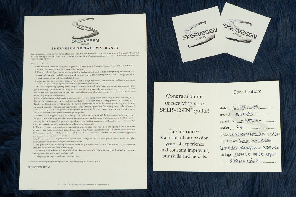 【used】Skervesen / Velo bass 4 2022 3.33kg #45309【GIB Seoul】