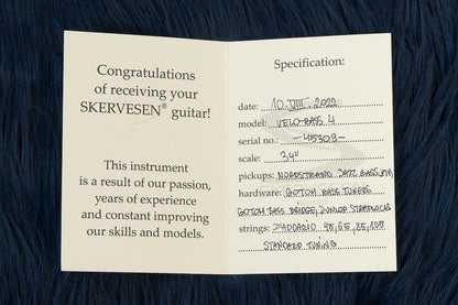 【used】Skervesen / Velo bass 4 2022 3.33kg #45309【GIB Seoul】