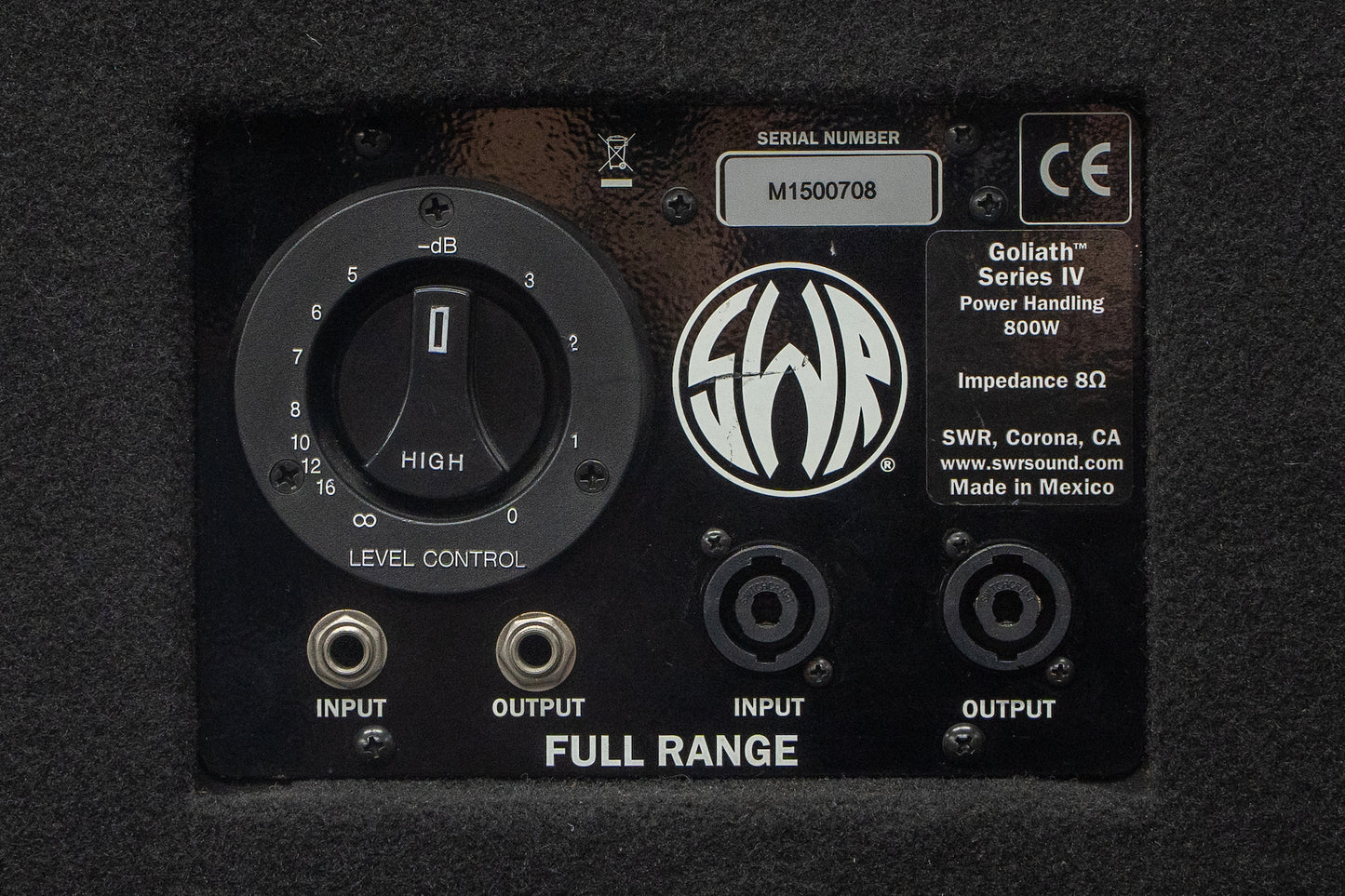 【used】SWR GOLIATH IV 8Ω 800W【GIB Yokohama】