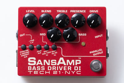 【used】TECH21 / SANSAMP BASS DRIVER DI V2 Vermilion【GIB Yokohama】
