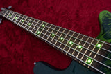 【used】Warwick / Custom Shop STREAMER LX5 Hand-Selected AAA Flame Maple Storm Galaxy Green LED【GIB Yokohama】