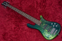 【used】Warwick / Custom Shop STREAMER LX5 Hand-Selected AAA Flame Maple Storm Galaxy Green LED【GIB Yokohama】