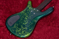 【used】Warwick / Custom Shop STREAMER LX5 Hand-Selected AAA Flame Maple Storm Galaxy Green LED【GIB Yokohama】