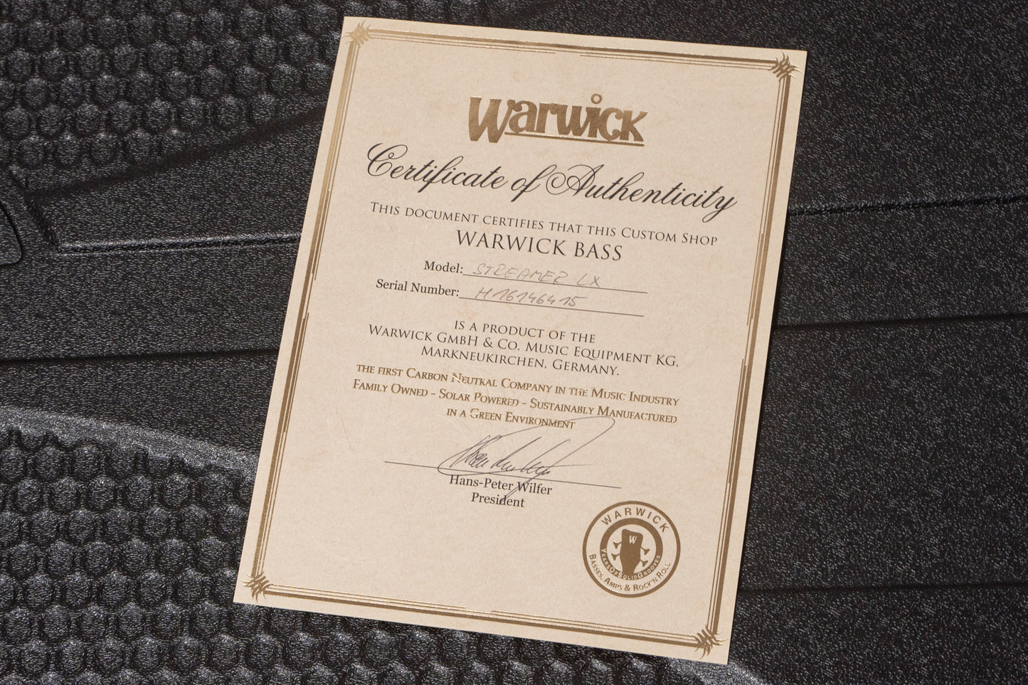 【used】Warwick / CUSTOM SHOP STREAMER LX 5st DARK FRENCH VIOLET 2015 4.460kg #H16146415【GIB Yokohama】