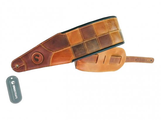 [new] ERGOSTRAPS / Padded Mosaic Brown colors / Textures 4" short