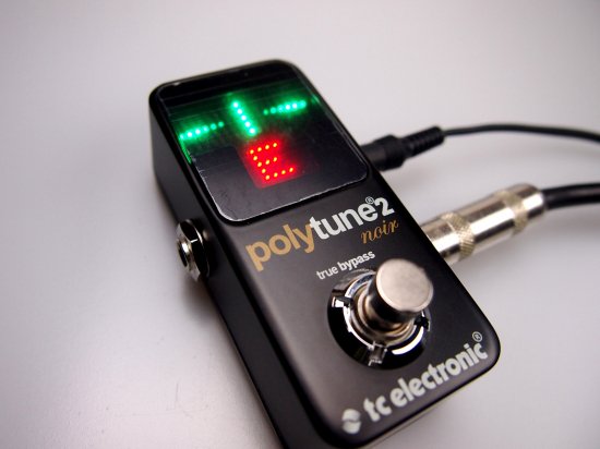 In the gap of the pedal board ...