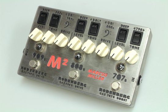 Multi-effects pedal containing three pedals in one housing