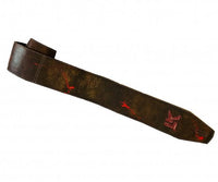 LK Straps Paint Splatter Brown with Red Paint Splatter