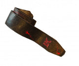 LK Straps Paint Splatter Brown with Red Paint Splatter