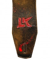 LK Straps Paint Splatter Brown with Red Paint Splatter