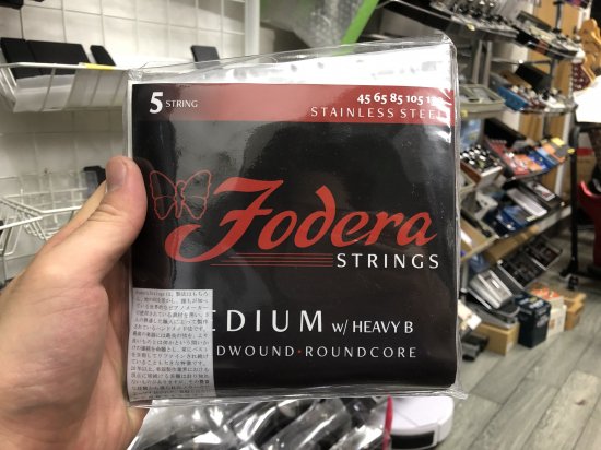 Fodera Strings 5st. Stainless Medium W / Heavy B 45-130