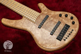 [USED] Franz Bassguitars / Wega 6st Maple Burl # 1515 4.67kg [Yokohama Store]