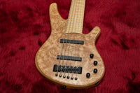 [USED] Franz Bassguitars / Wega 6st Maple Burl # 1515 4.67kg [Yokohama Store]