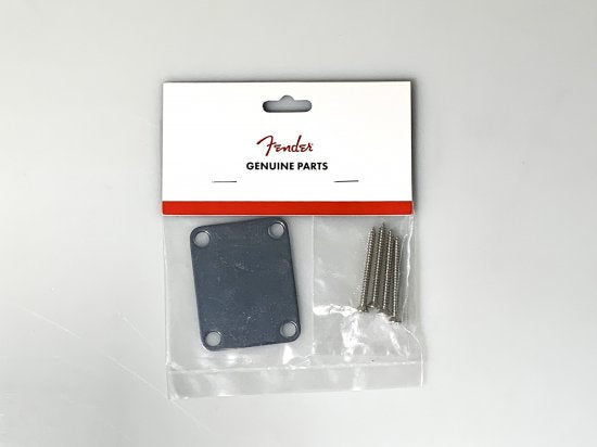 [New] Fender / Four Bolt Neck Plate, Plain Chrome with 4 Philips Head Screws 991447100 [Yokohama Store]