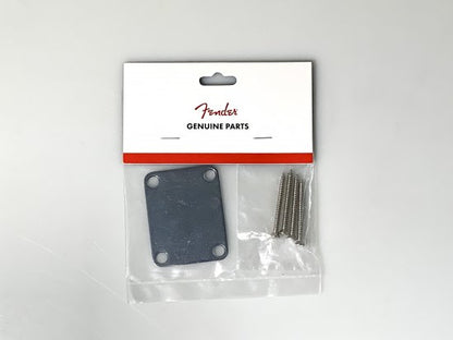 [New] Fender / Four Bolt Neck Plate, Plain Chrome with 4 Philips Head Screws 991447100 [Yokohama Store]