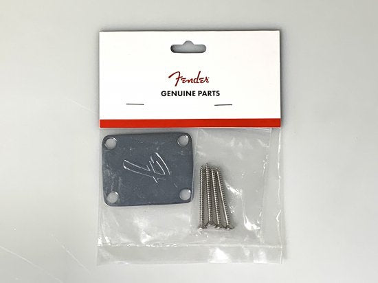 [NEW] Fender / Four Bolt Chrome "" "" "" Logo Neck Plate 991448100 [Yokohama store]