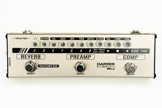 Multi-effects pedal for practical acoustic instruments