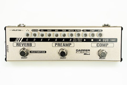 Multi-effects pedal for practical acoustic instruments