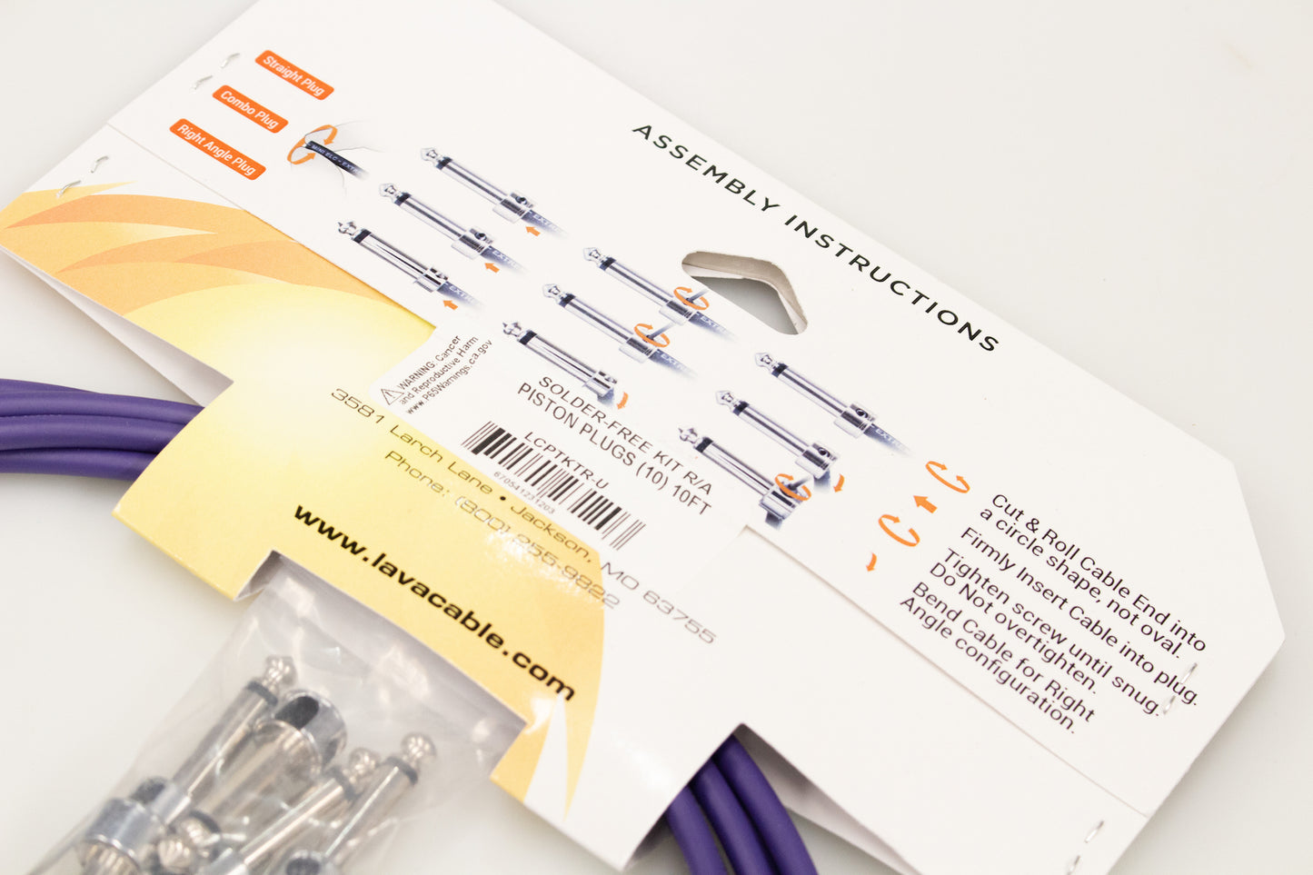 [new] LAVA CABLE / SOLDER-FREE KIT R/A PISTON PLUGS (10) 10FT MINI ULTRAMAFIC CABLE [yokohama store]