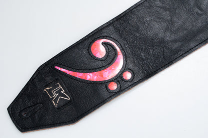 [new] LK Straps / 4" Black F Clef Strap Pink [yokohama store]