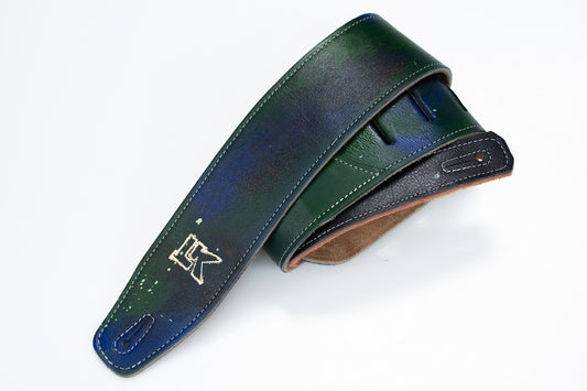 [new] LK Straps / Spray Paint Green Blue Black Strap 2.5 inch [yokohama store]