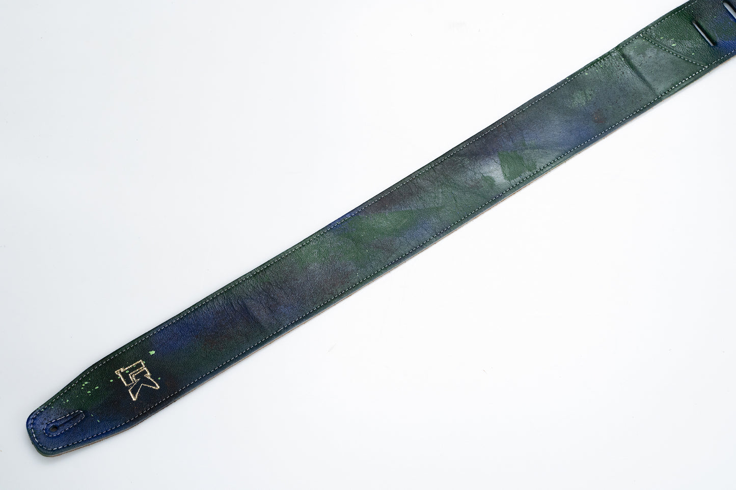 [new] LK Straps / Spray Paint Green Blue Black Strap 2.5 inch [yokohama store]