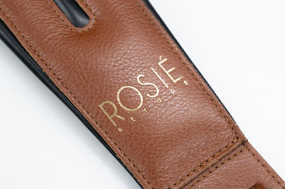 [new] ROSI? / ROSIE Straps Brown with Black Details 3.0inch [yokohama store]