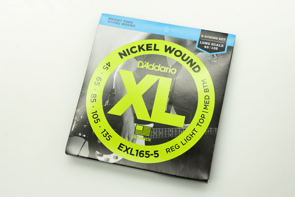 [new] D'Addario / EXL165-5 Nickel Wound Bass Light Top Medium Bottom 45-135 [yokohama store]