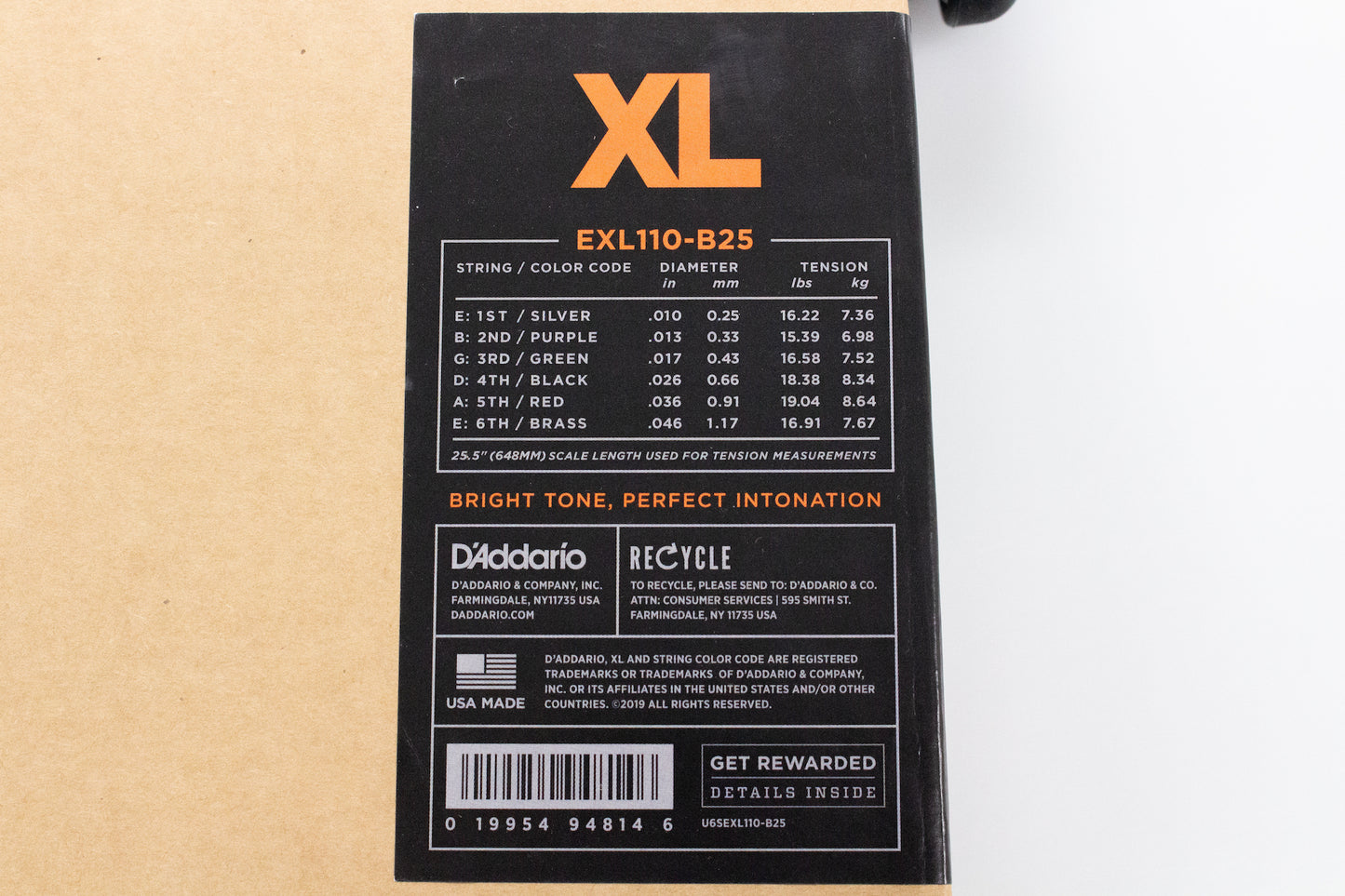 [new] D'Addario / EXL110-B25 Bulk Box Regular Light 010-046 25 pack [yokohama store]
