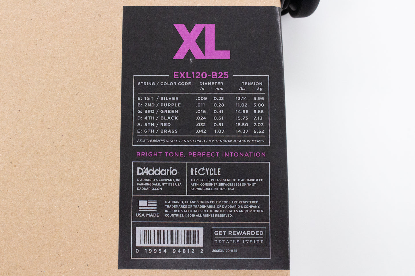 [new] D'Addario / EXL120-B25 Bulk Box Super Light 25 pack [yokohama store]