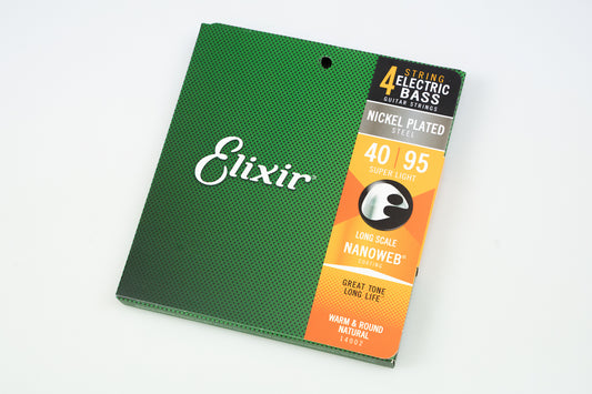 【new】Elixir / NANOWEB Super Light / Long Scale / Nickel / 4st Bass / #14002 040-095【横浜店】